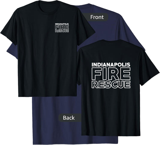 Indianapolis Indiana Fire Department Firefighters T-Shirt - T-Shirt | Navy