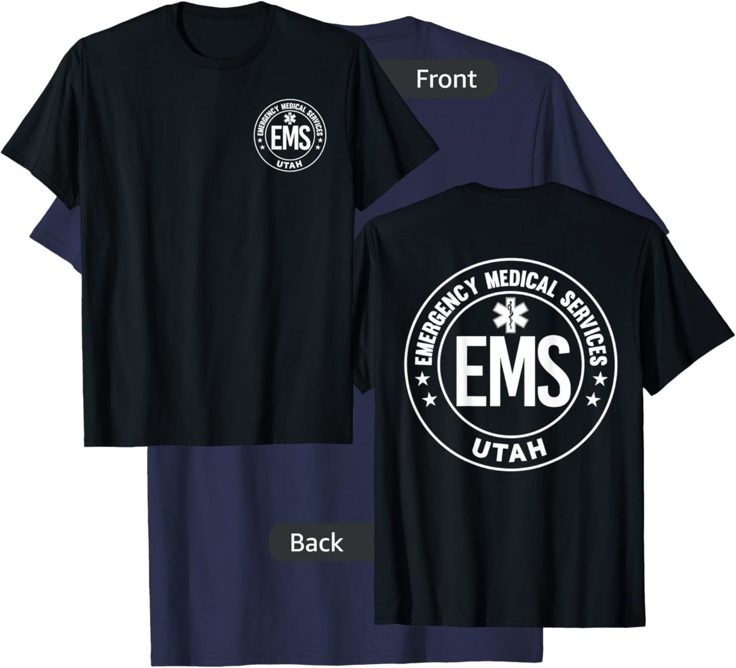 Utah EMS Emergency Medical Services EMT T-Shirt - T-Shirt | Navy