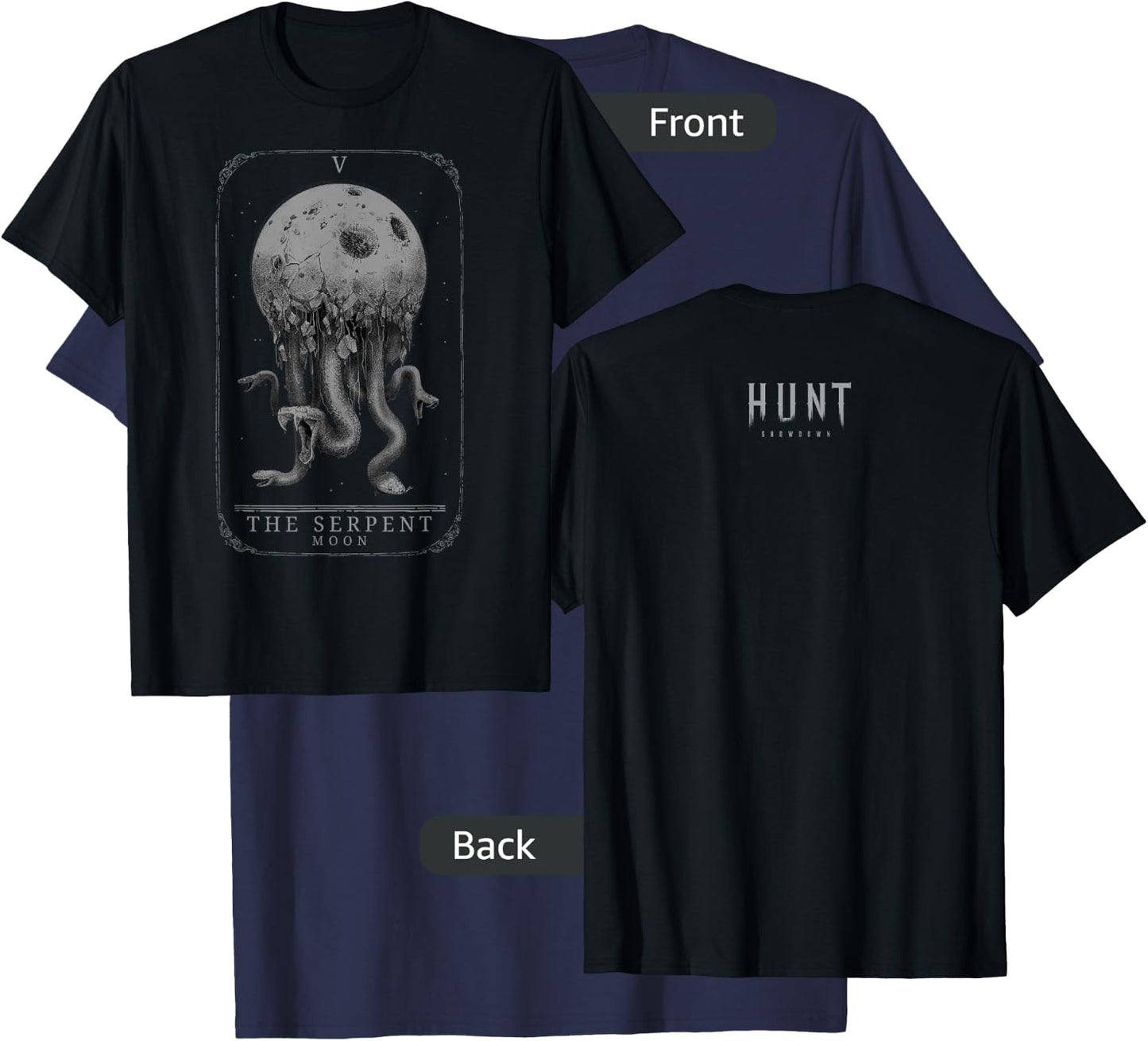 Hunt: Showdown The Serpent Moon T-Shirt - T-Shirt | Navy