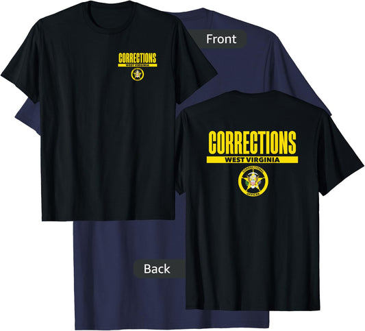 West Virginia Correctional Officer Thin Gray Line T-Shirt - T-Shirt | Navy