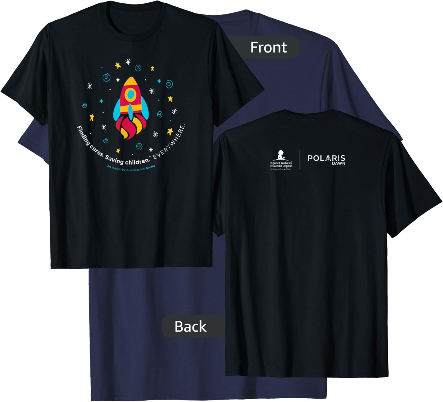 St. Jude Patient Coraliz Rocket T-Shirt - T-Shirt | Navy