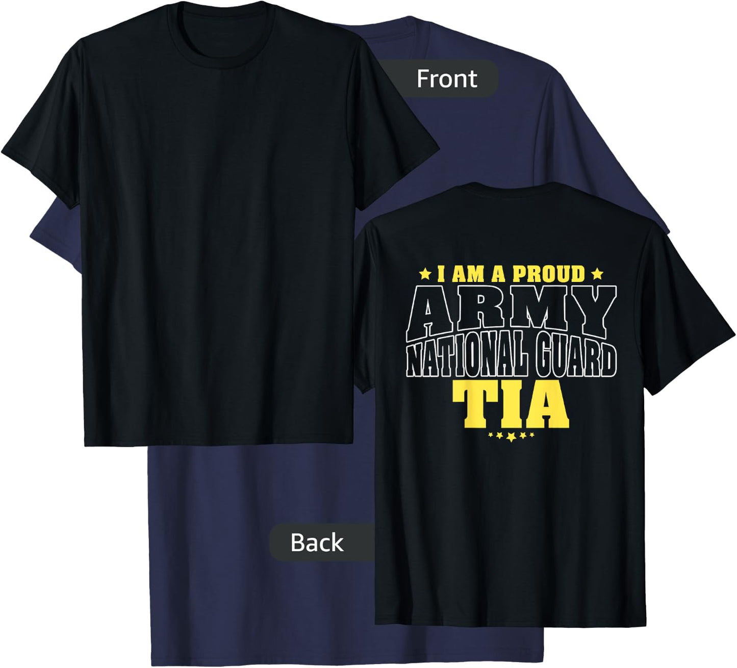 I Am A Proud Army National Guard Tia - Military Aunt Family T-Shirt - T-Shirt | Navy