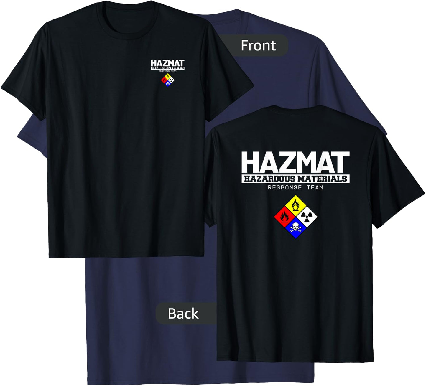 Hazmat Hazardous Material Response Team Technician T-Shirt - T-Shirt | Navy