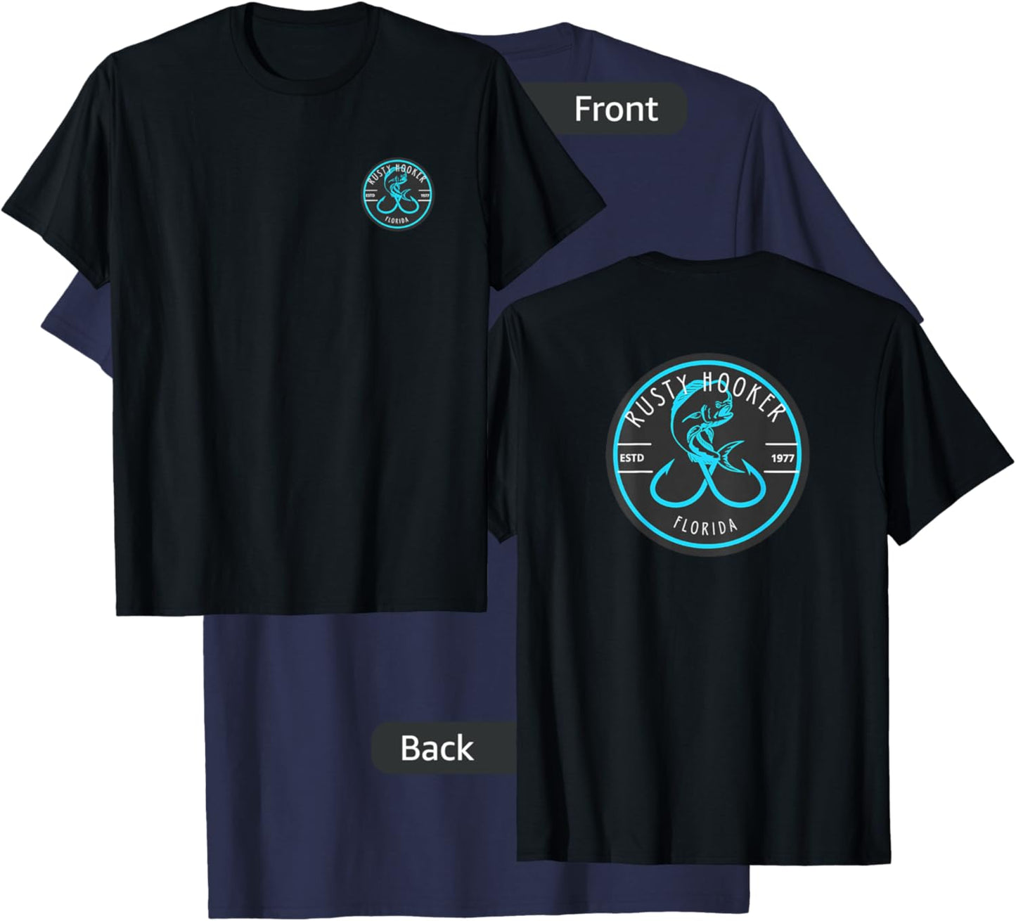 Rusty Hooker T-Shirt - T-Shirt | Navy