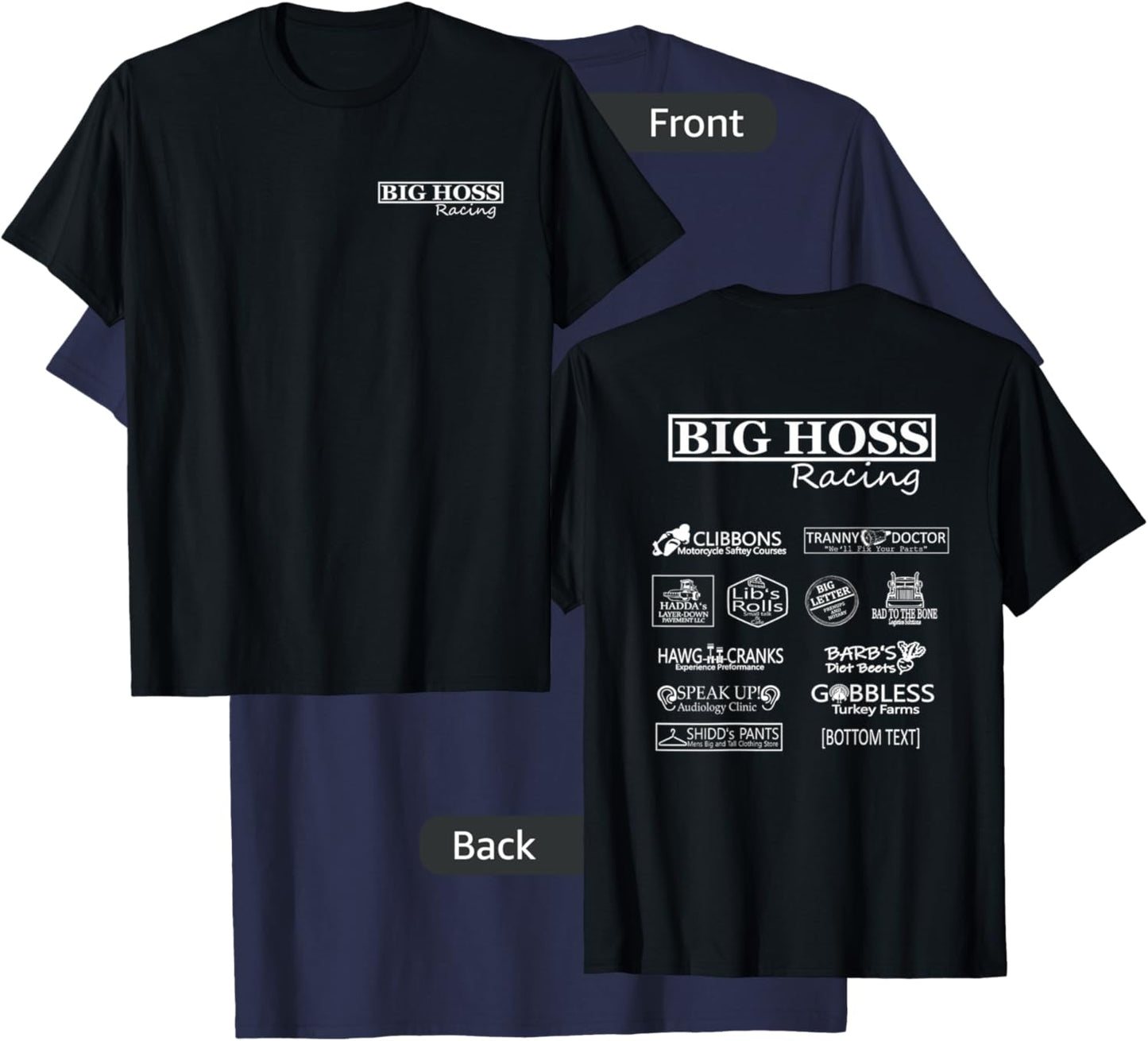 Big Hoss Racing T-Shirt - T-Shirt | Navy