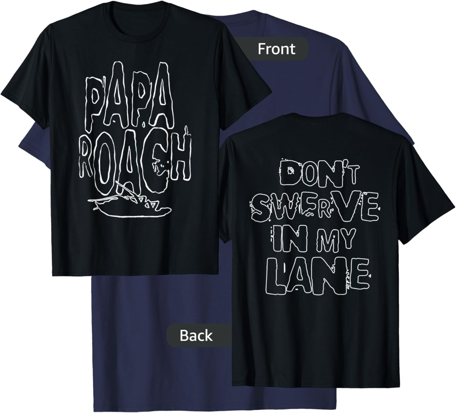 Papa Roach - Official Merchandise - Swerve T-Shirt - T-Shirt | Navy