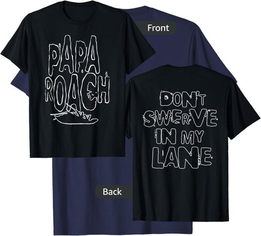 Papa Roach - Official Merchandise - Swerve T-Shirt - T-Shirt | Navy