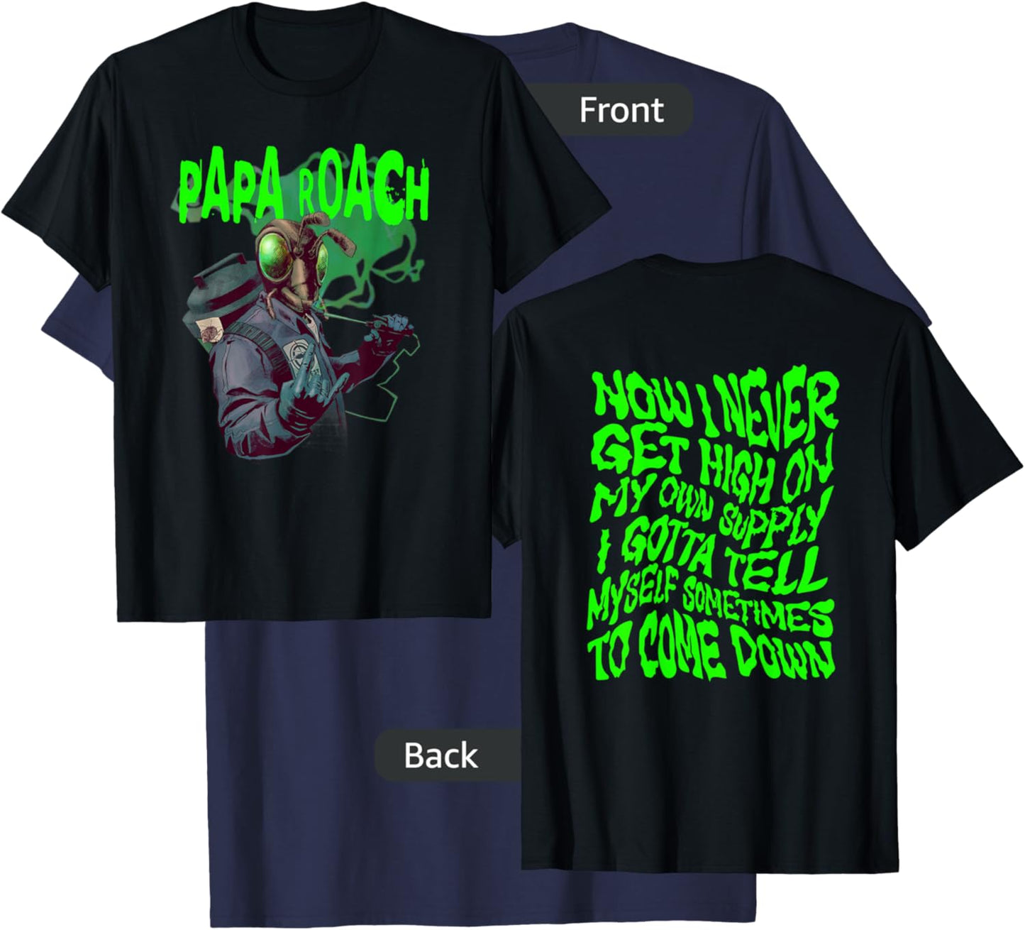 Papa Roach - Official Merchandise - Exterminator T-Shirt - T-Shirt | Navy