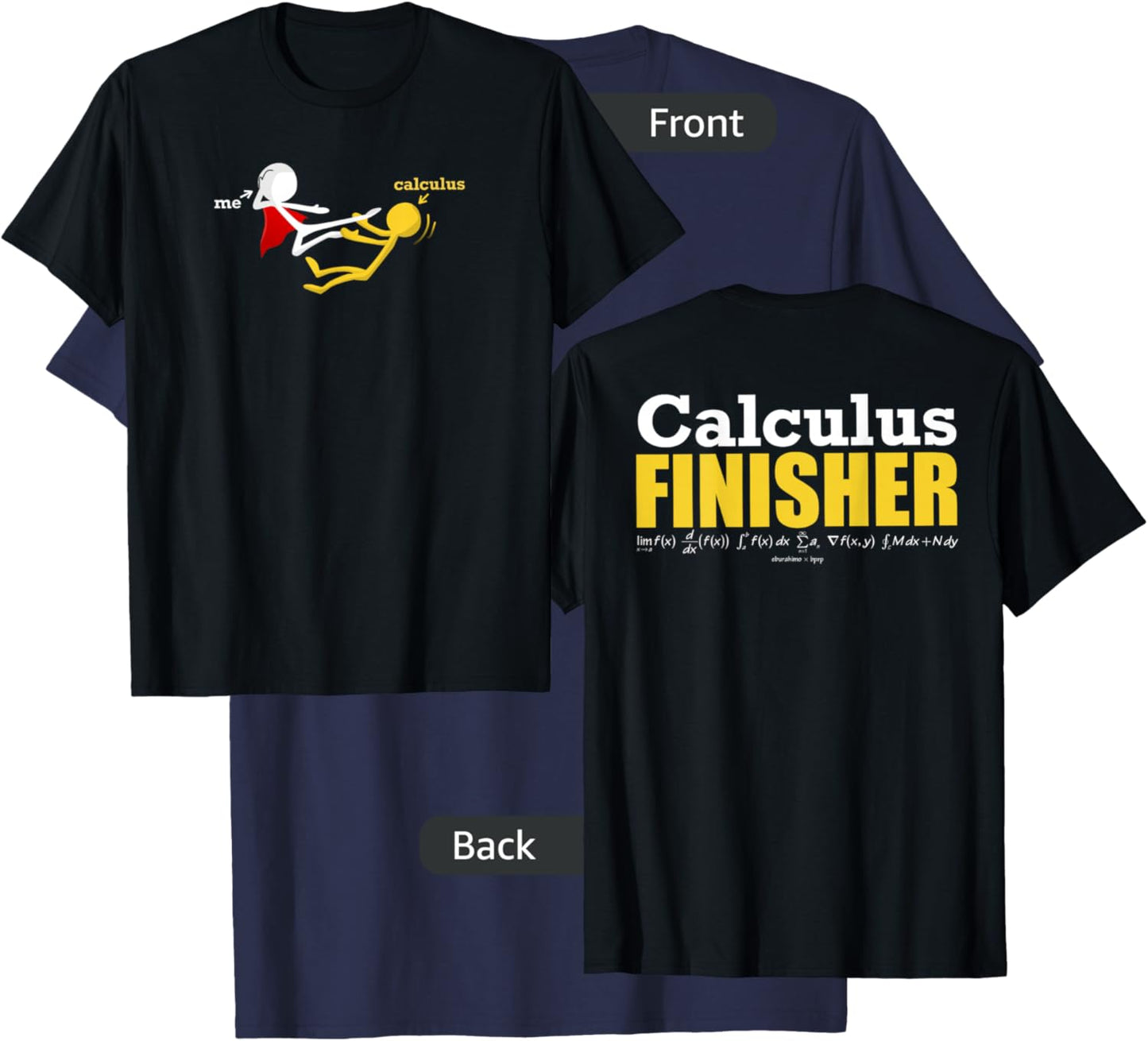 Blackpenredpen Calculus Finisher T-Shirt - T-Shirt | Navy