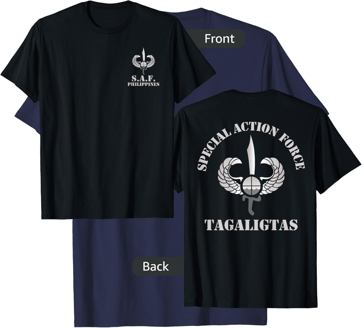 Special Action Force SAF Philippines Police T-Shirt - T-Shirt | Navy