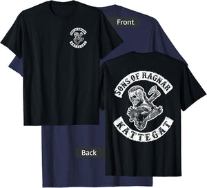 Sons of Ragnar - Kattegat (both sides) T-Shirt - T-Shirt | Navy