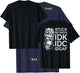 Stuck Between IDK IDC IDGAF Skull (on back) T-Shirt - T-Shirt | Navy