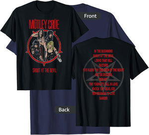 Mötley Crüe – SATD Tracklist T-Shirt - T-Shirt | Navy