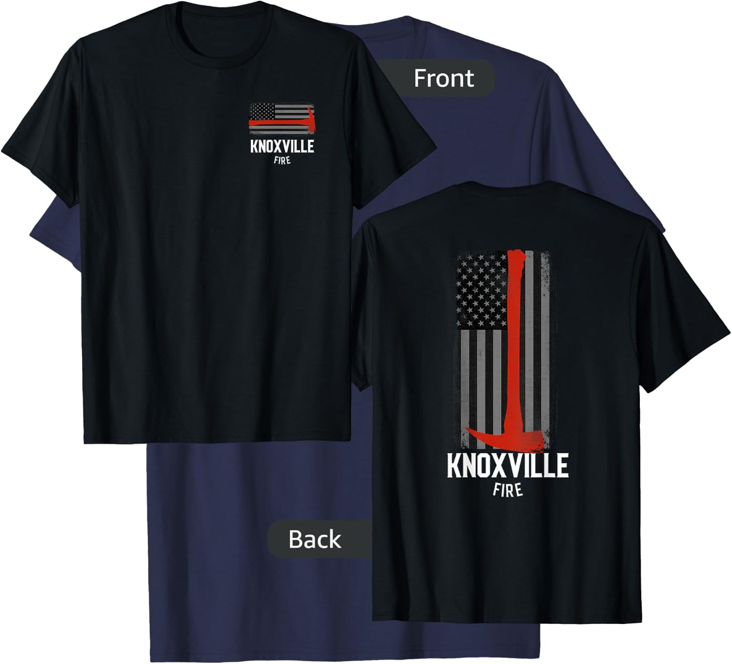 City of Knoxville Fire Rescue Tennessee Firefighter T-Shirt - T-Shirt | Navy