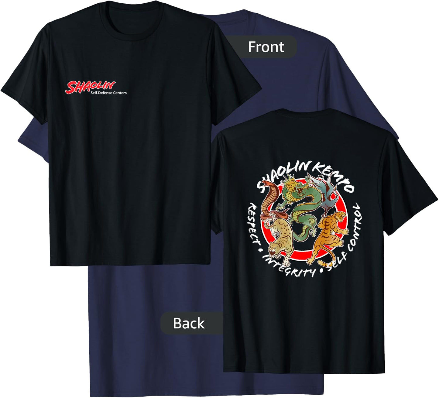 Shaolin Animals T-Shirt - T-Shirt | Navy