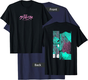 Junji Ito Puss Back Print T-Shirt - T-Shirt | Navy