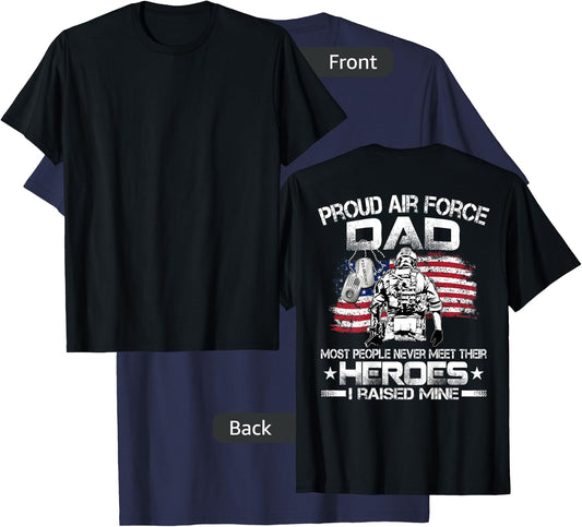 Proud Air Force Dad Air Force Graduation Dad USAF Heroes T-Shirt - T-Shirt | Navy