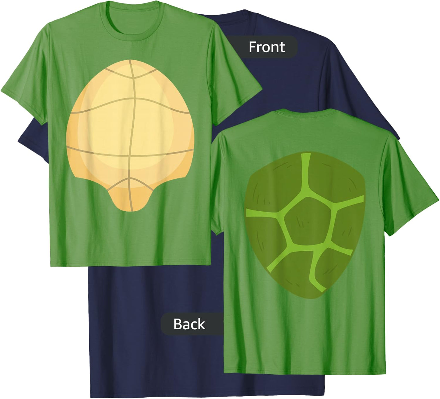 Turtle Shell Costume Tortoise Costume Halloween T-Shirt - T-Shirt | Navy