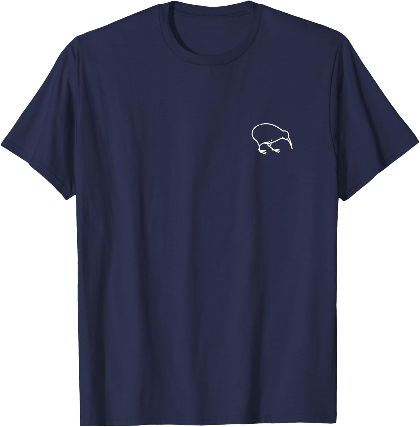 The Pocket Patch Badge Apparel Co Kiwi Bird Badge Patch Line Art Icon New Zealand Gift T-Shirt - T-Shirt | Navy