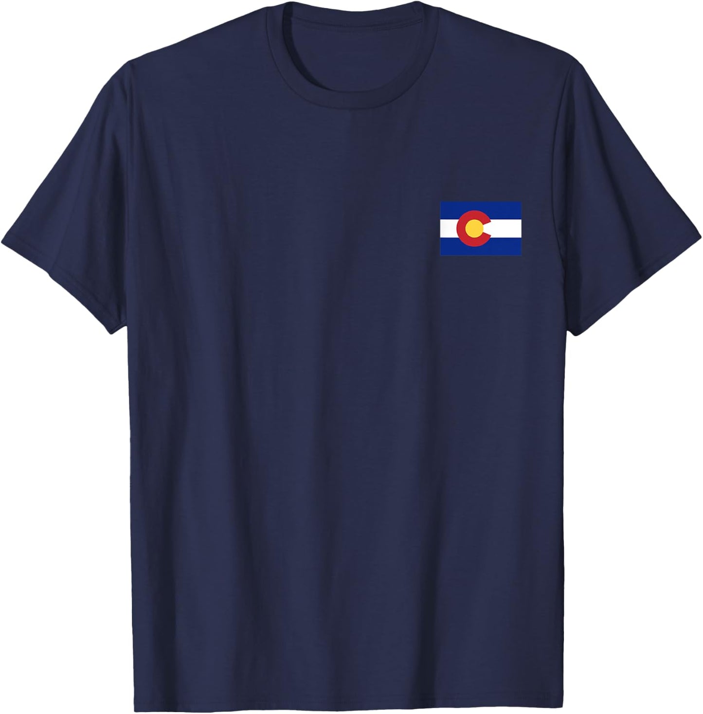 State of Colorado Flag Cool CO Coloradan Flags Women Men T-Shirt - T-Shirt | Navy