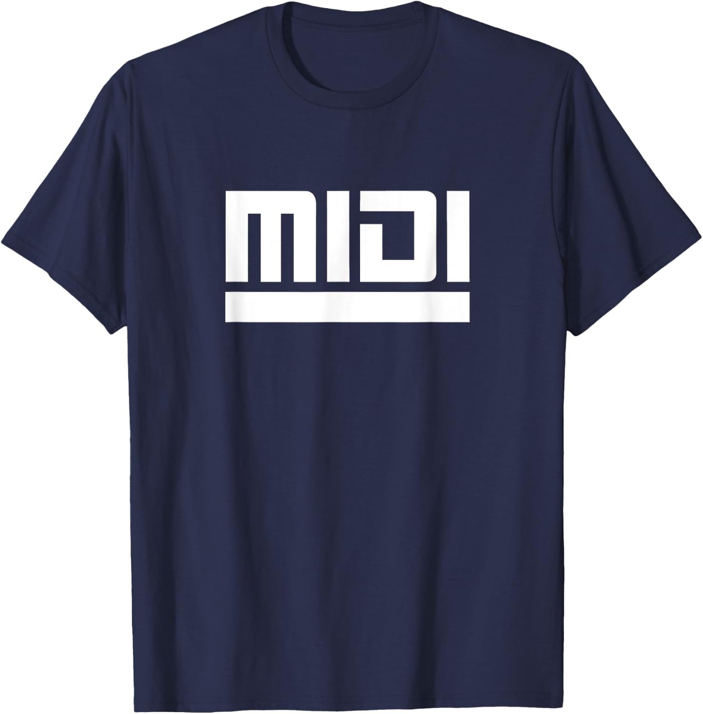 Funny MIDI Analog Synth Synthesizer Circuit Bending Music T-Shirt - T-Shirt | Navy