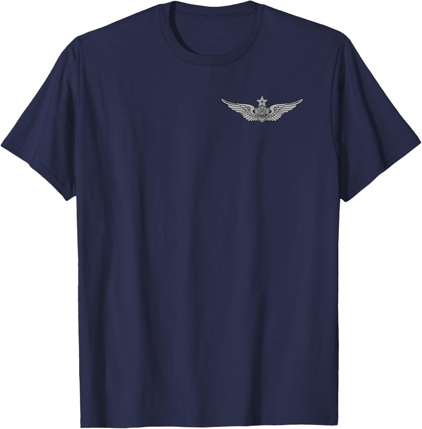 US Army Senior Aviation Badge - Aircrew Wings T-Shirt - T-Shirt | Navy