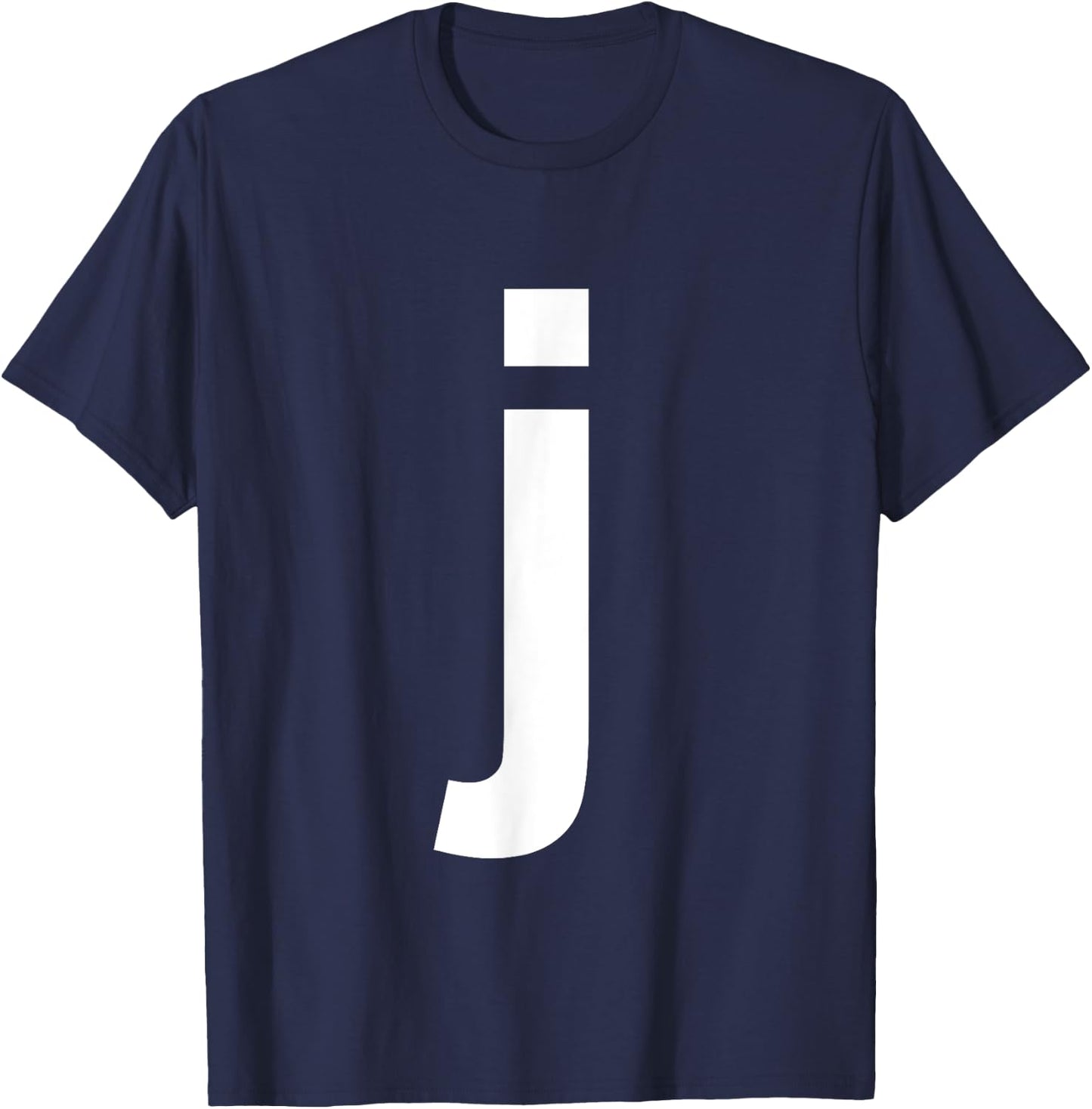 Lower Case Letter J Shirt Alphabet T-Shirt - T-Shirt | Navy