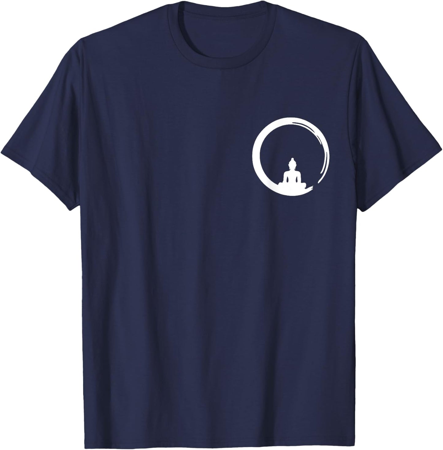 Enso, Zen, Circle, Symbol Buddhism Buddha Meditation Yoga T-Shirt - T-Shirt | Navy
