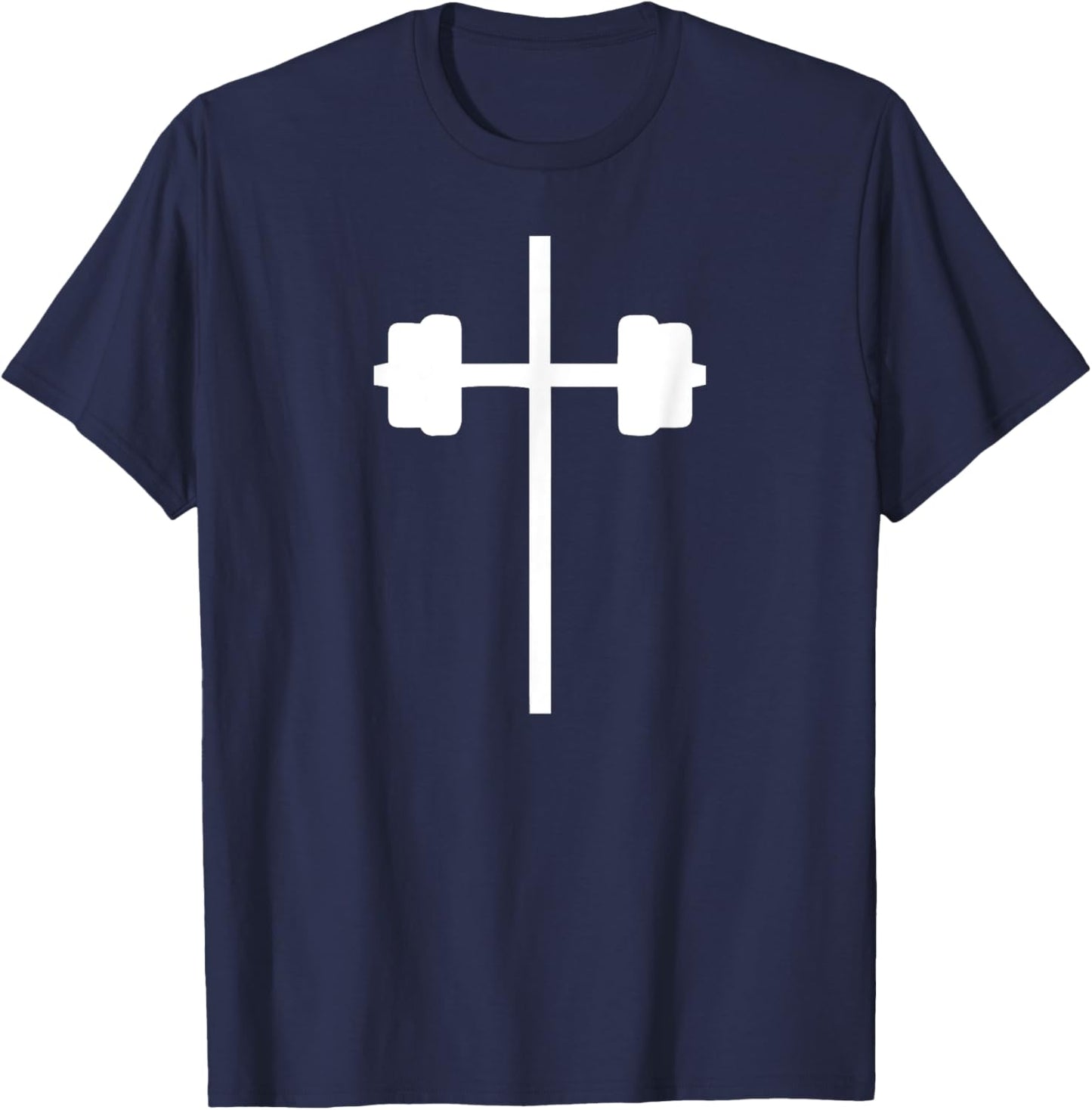 Christian Weight Lifting Lift Heavy Pray Always belief gym T-Shirt - T-Shirt | Navy