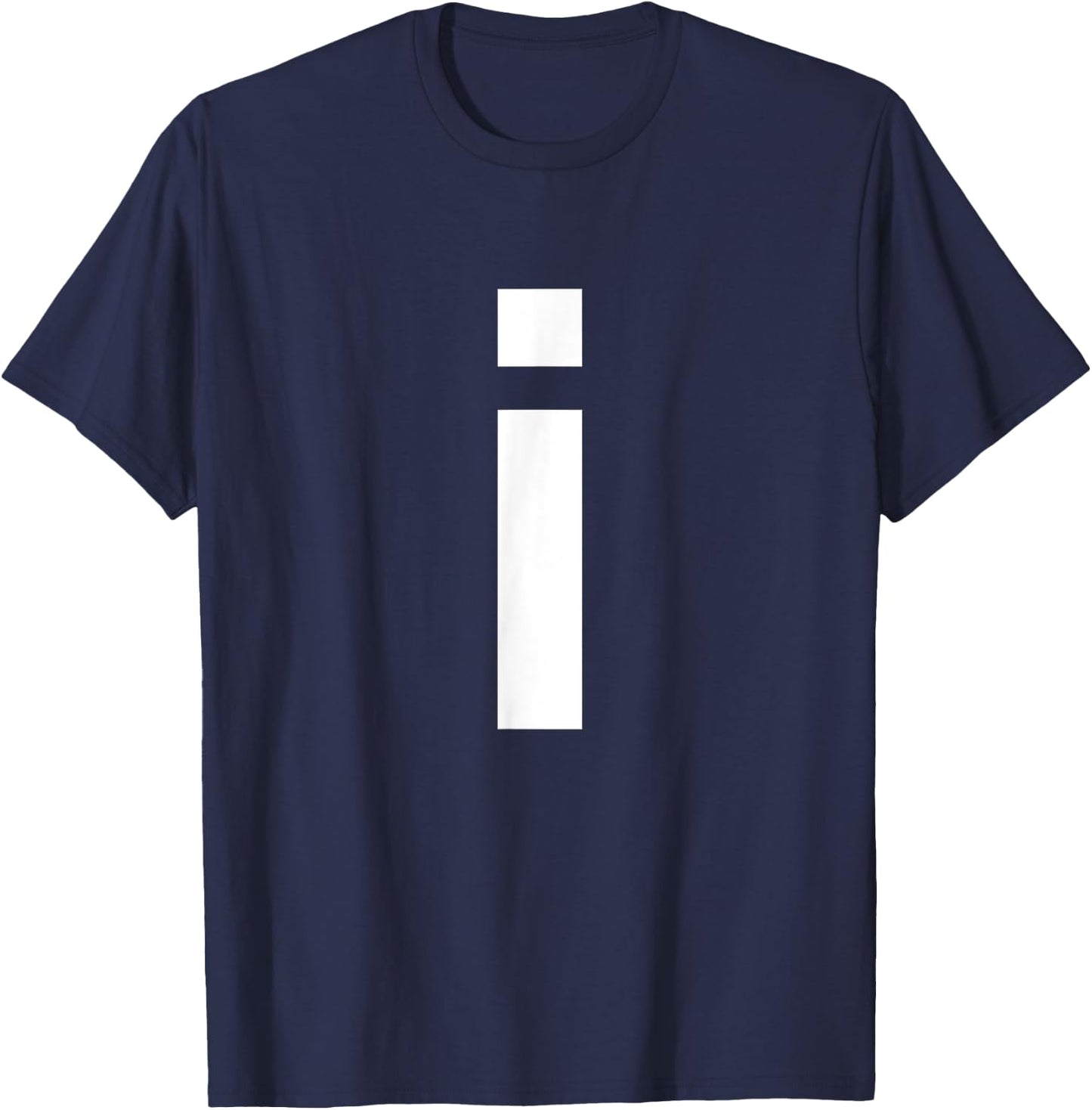 Lower Case Letter I Shirt Alphabet T-Shirt - T-Shirt | Navy