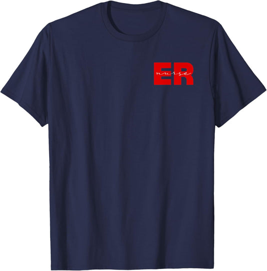 ER Nurse Emergency Department Registered Nurses Week T-Shirt - T-Shirt | Navy