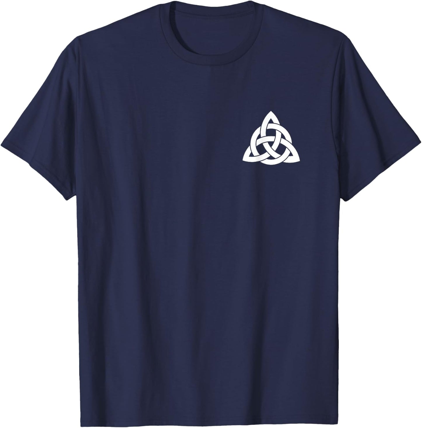 Celtic Cross Christian Holy Trinity Knot Irish Catholic Celt T-Shirt - T-Shirt | Navy