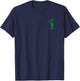 I Come in Peace Green Alien Peace Sign Design T-Shirt - T-Shirt | Navy