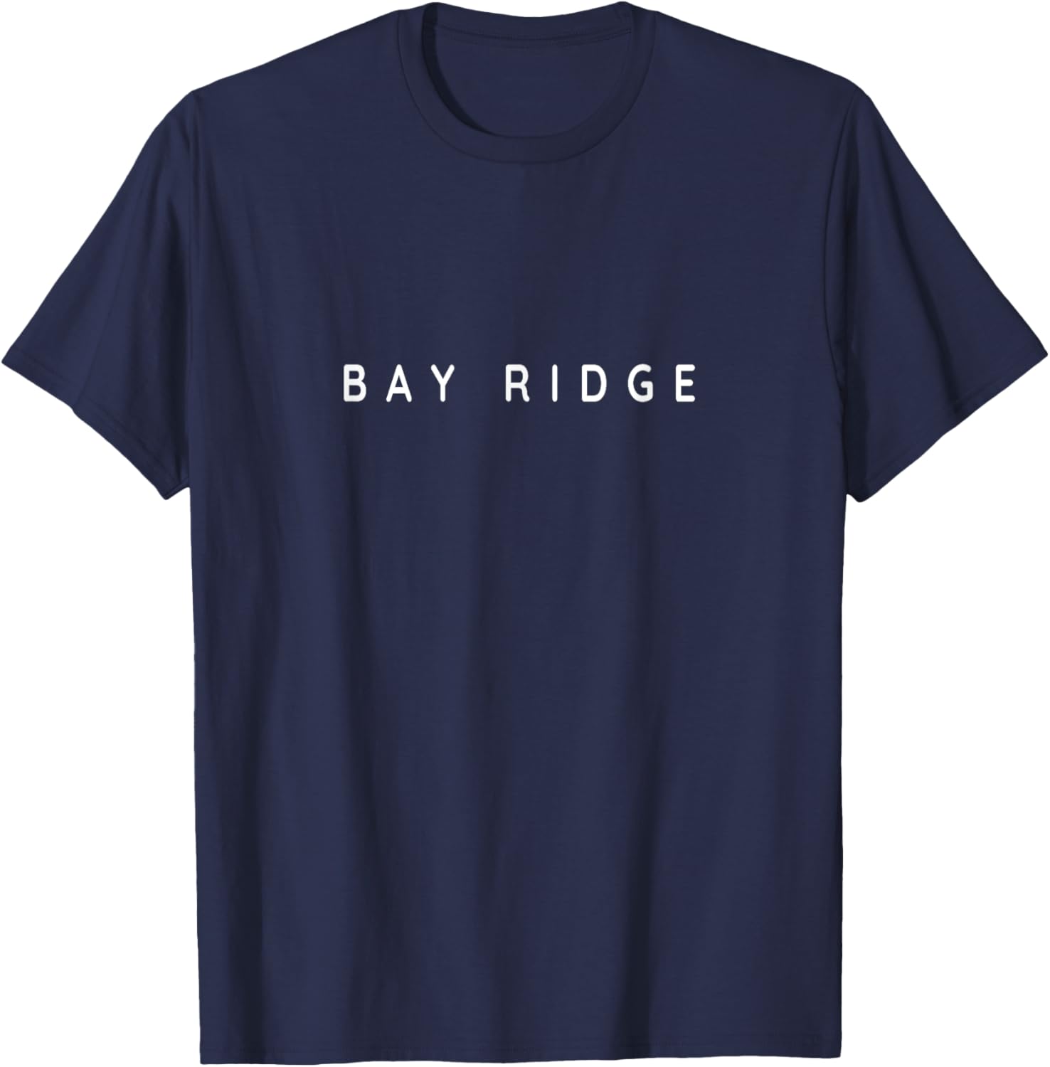 Bay Ridge Souvenir / Proud New Yorkers Minimalist Font T-Shirt - T-Shirt | Navy