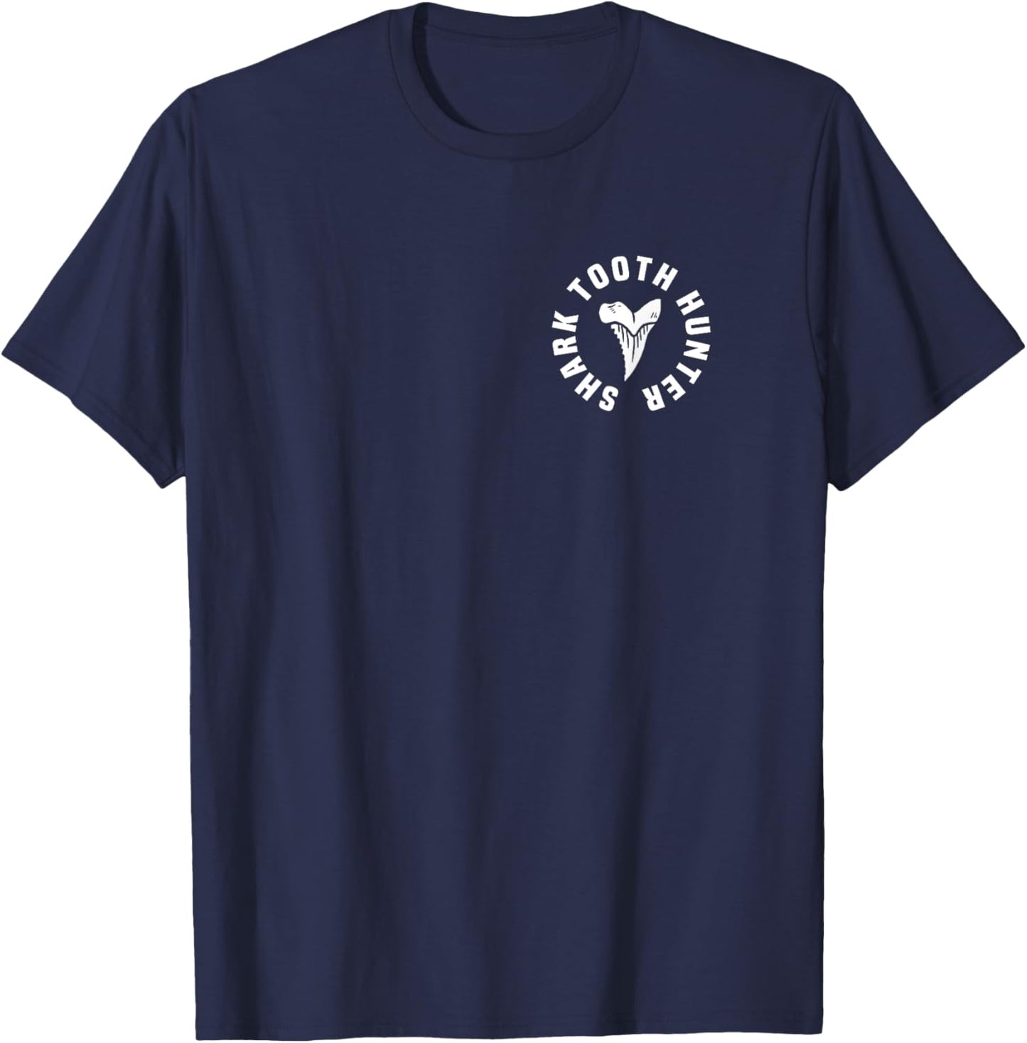 Shark Tooth Hunter Pocket Apparel Shark Tooth Hunting Lover T-Shirt - T-Shirt | Navy