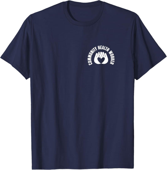 Community Health Worker Pocket Outfit Public Health Worker T-Shirt - T-Shirt | Navy