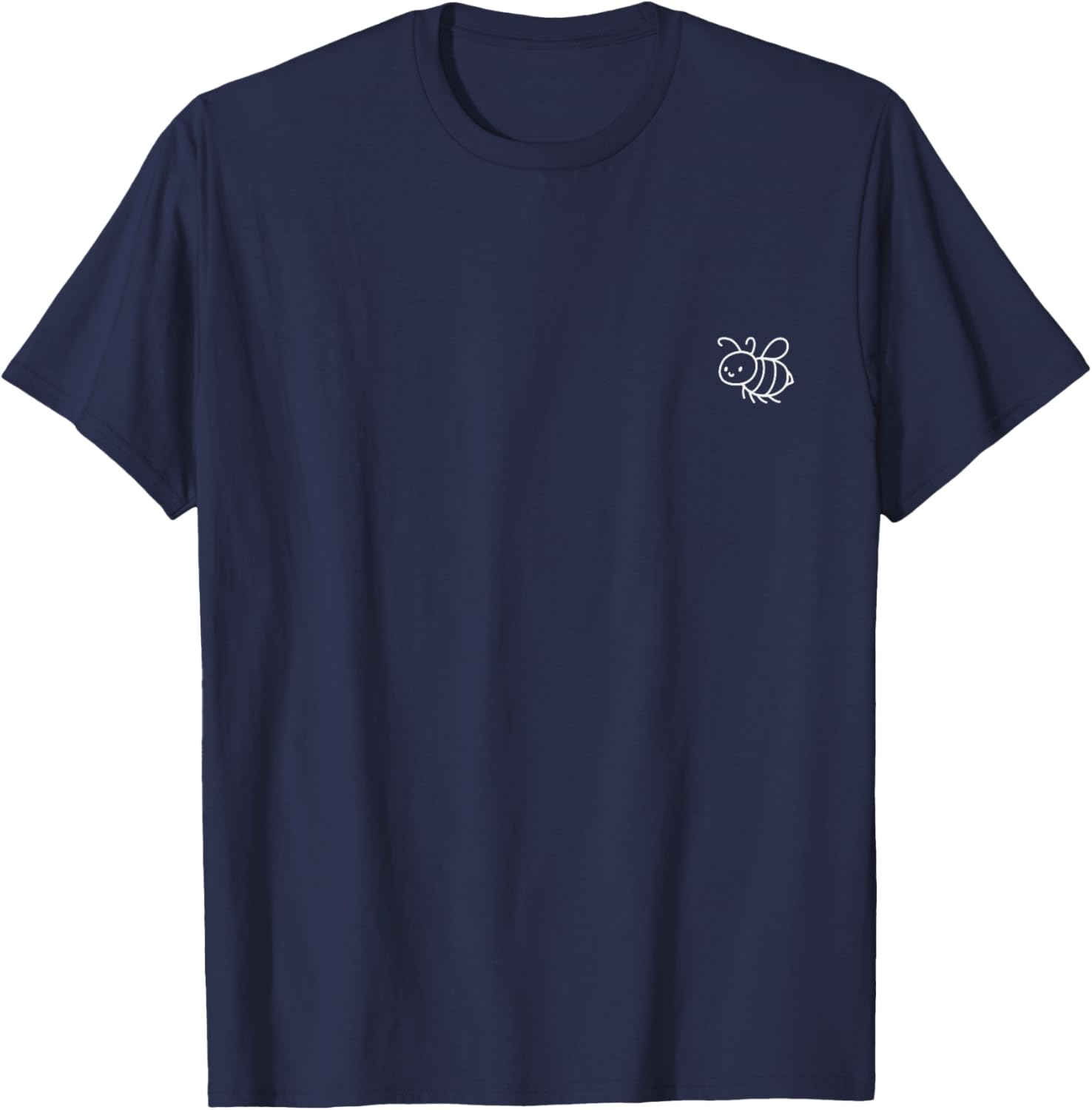 Biene Minimalismus T-Shirt - T-Shirt | Navy