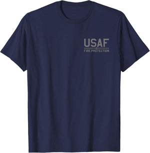 Us Air Force Usaf Fire Protection Rescue Hazmat T-Shirt - T-Shirt | Navy