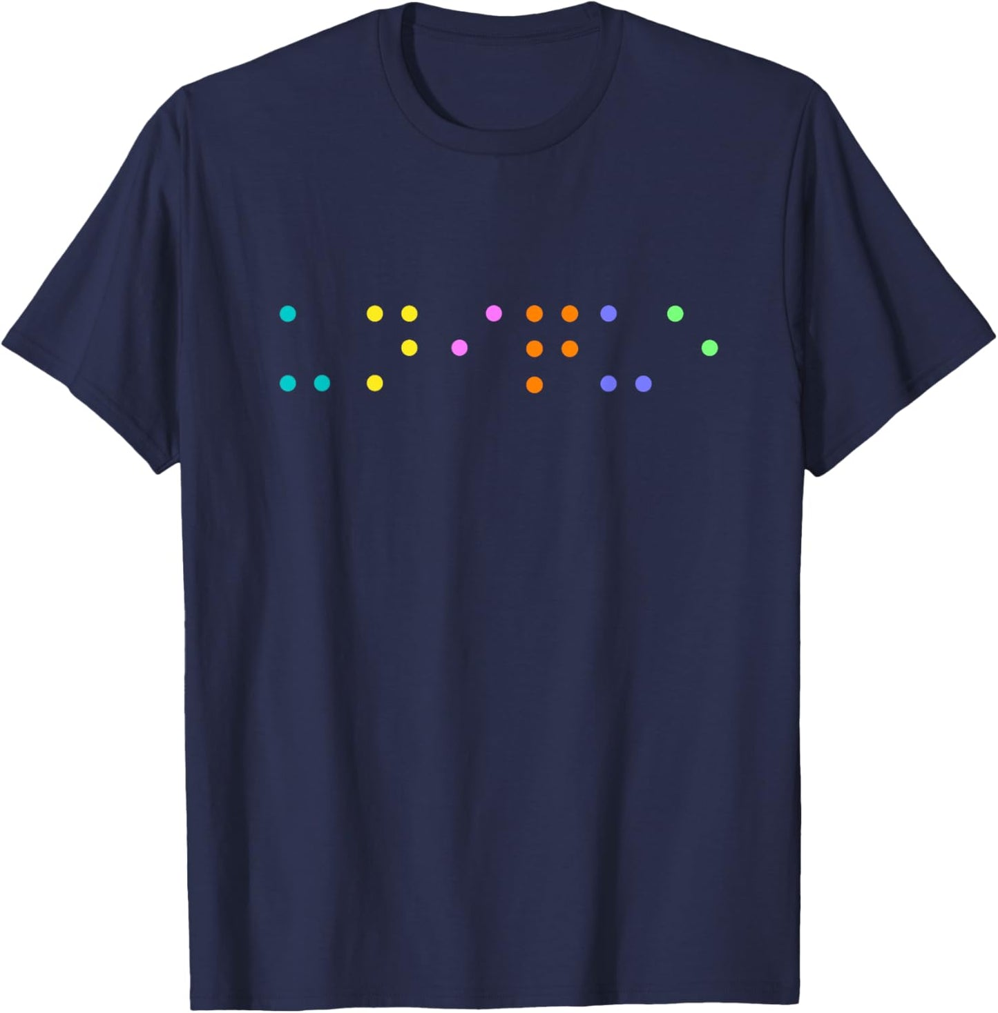 Braille unique Braille Alphabet unique T-Shirt - T-Shirt | Navy
