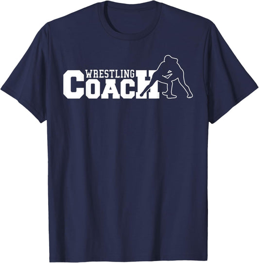 Wrestling Coach Funny Sports Trainer Instructor T-Shirt - T-Shirt | Navy