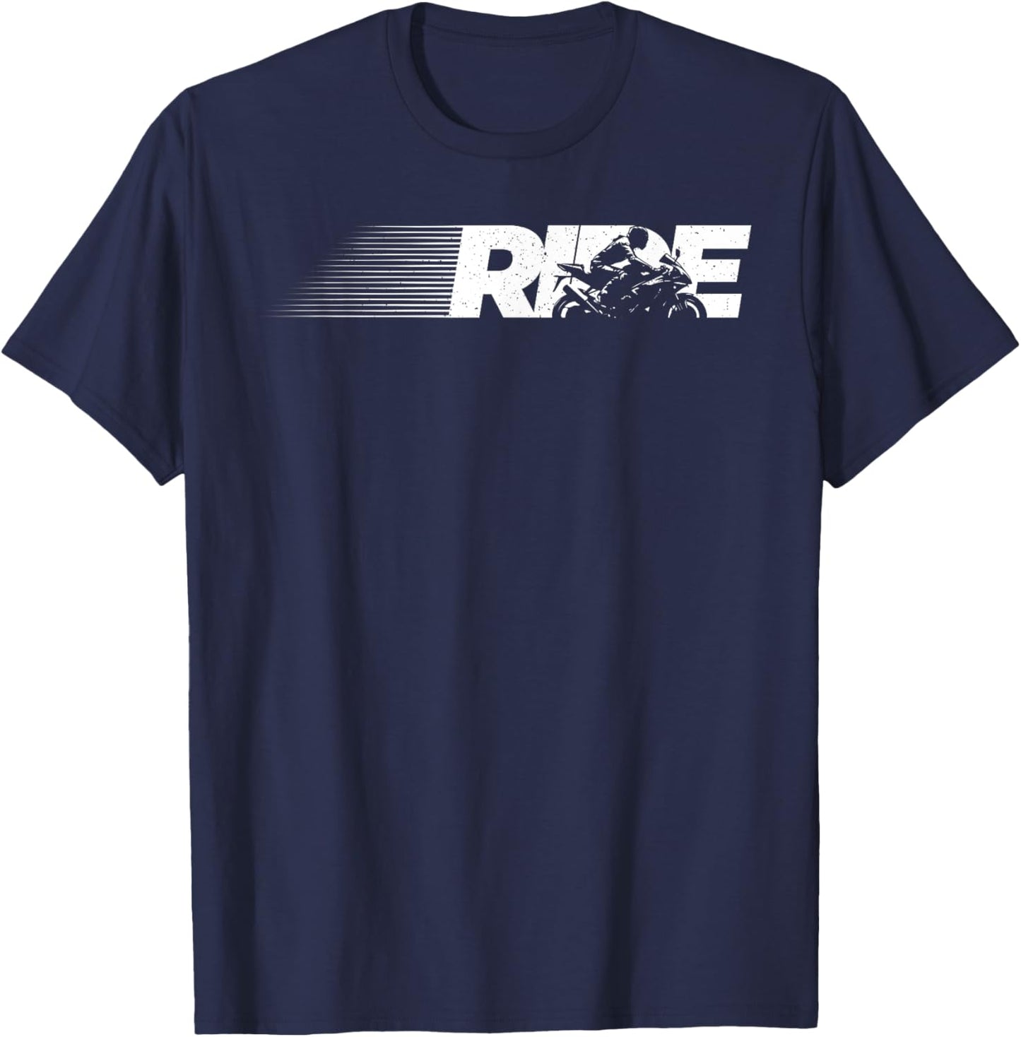 Cool Motorcycle Design Women Biking Motorcycle Lover T-Shirt - T-Shirt | Navy