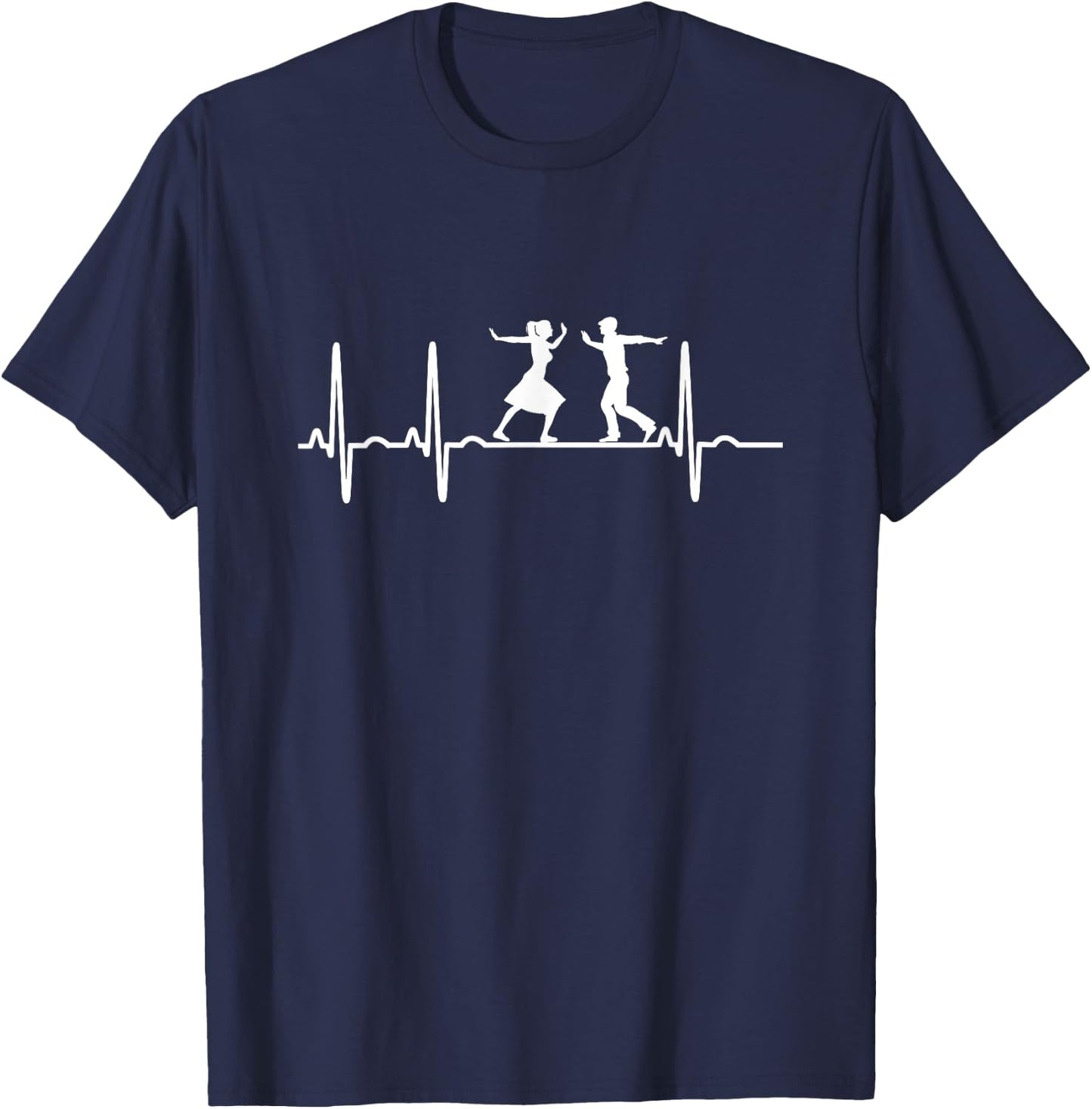 LINDY HOP Dancer Design T-Shirt - T-Shirt | Navy