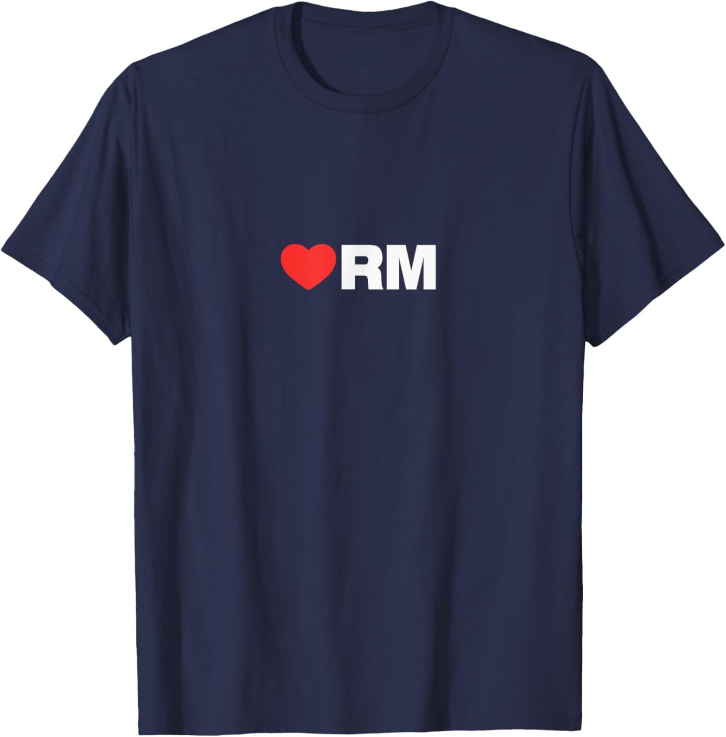 LOVE (heart) RM - Loved By People Whose Favorite is RM T-Shirt - T-Shirt | Navy