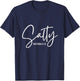 Salty Matthew Religious Bible Verse Funny Christian Quote T-Shirt - T-Shirt | Navy