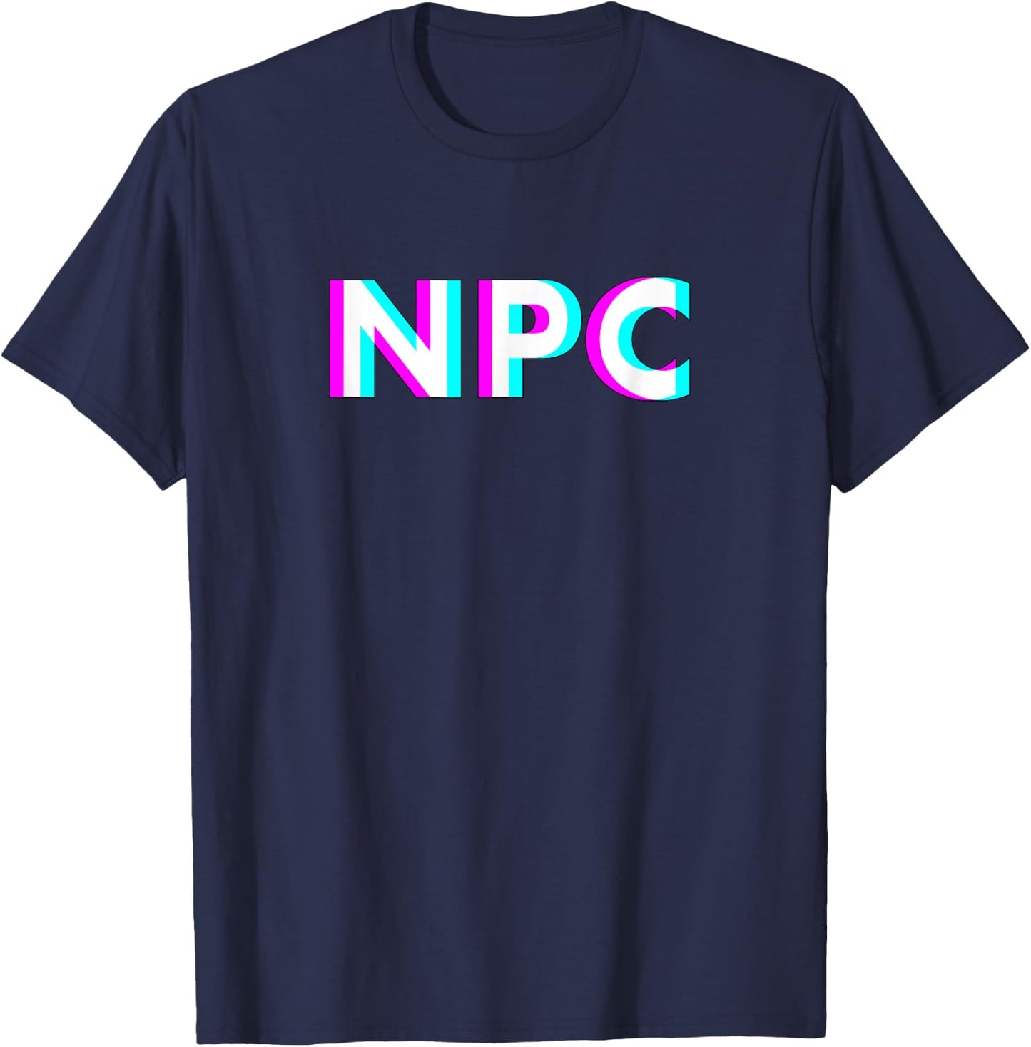 NPC Meme - Non Player Character T-Shirt - T-Shirt | Navy