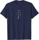 Pray Rosary - Minimalist Christian Religious Prayer Chain T-Shirt - T-Shirt | Navy