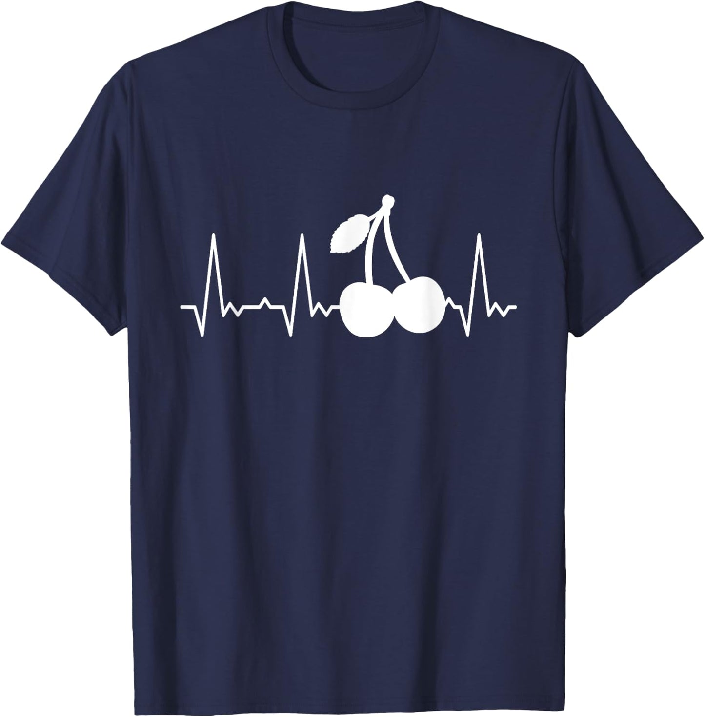 Heartbeat Cherries T-Shirt - T-Shirt | Navy