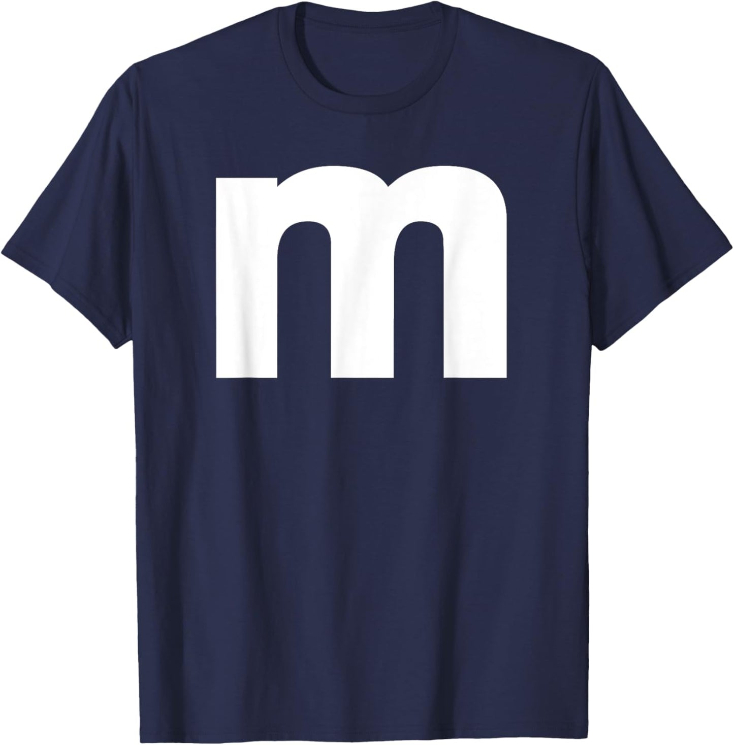 Letter M Capital Alphabet, Groups Halloween T-Shirt - T-Shirt | Navy