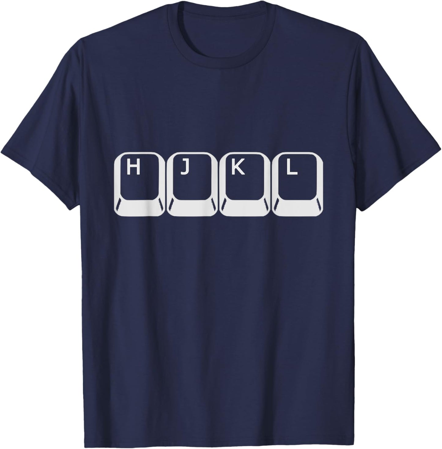 Vim and Neovim HJKL Keys T-Shirt - T-Shirt | Navy