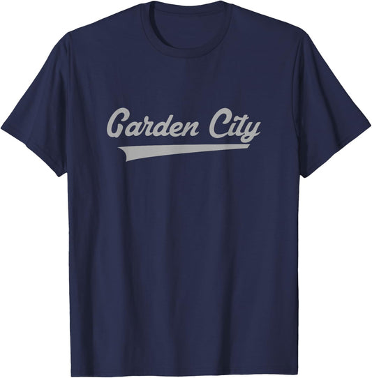 Garden City High School Vintage Swoosh T-Shirt - T-Shirt | Navy